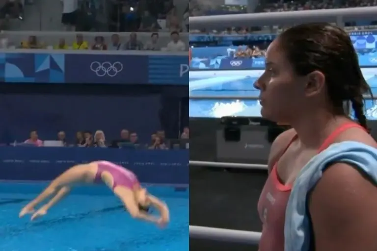 El clavado de 0 que le costó el pase a la final a Aranza Vázquez - Captura