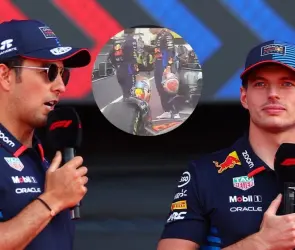 Checo Pérez y Verstappen vs Red Bull: Exhiben desplante de pilotos tras GP de Italia (VIDEO)