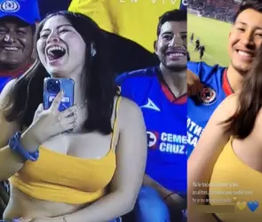 Revelan la identidad de la aficionada del América que se viralizó en el partido vs Cruz Azul