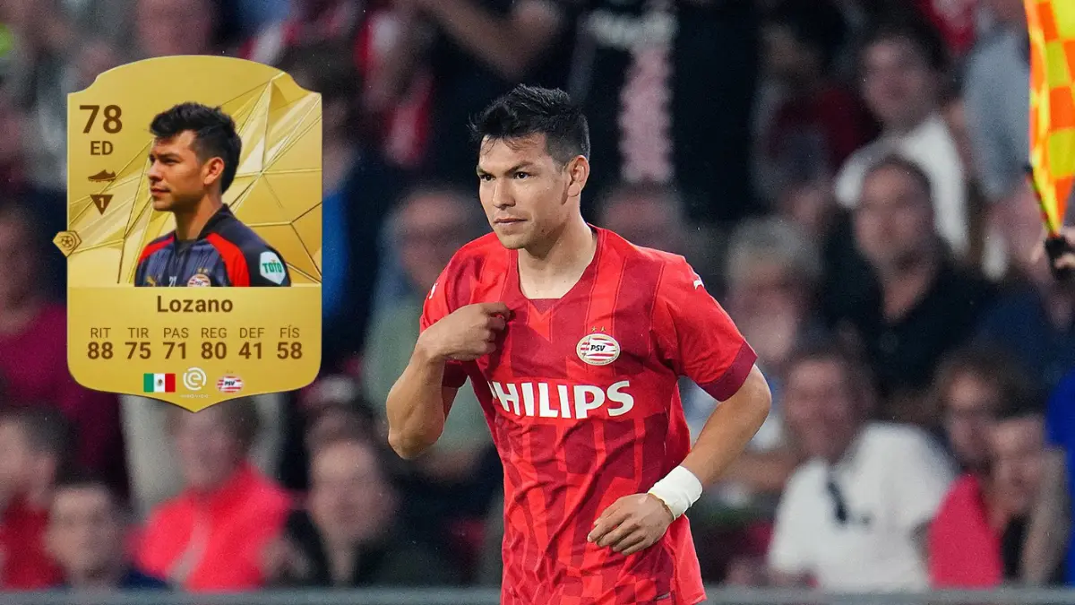 Hirving Lozano. El ´Chucky´ es el primero de lo casos en esta tendencia de los mexicanos a la baja, ya que ahora debutará con una calificación de 78, luego de haber alcanzado el 81 para la primera edición del EA FC.