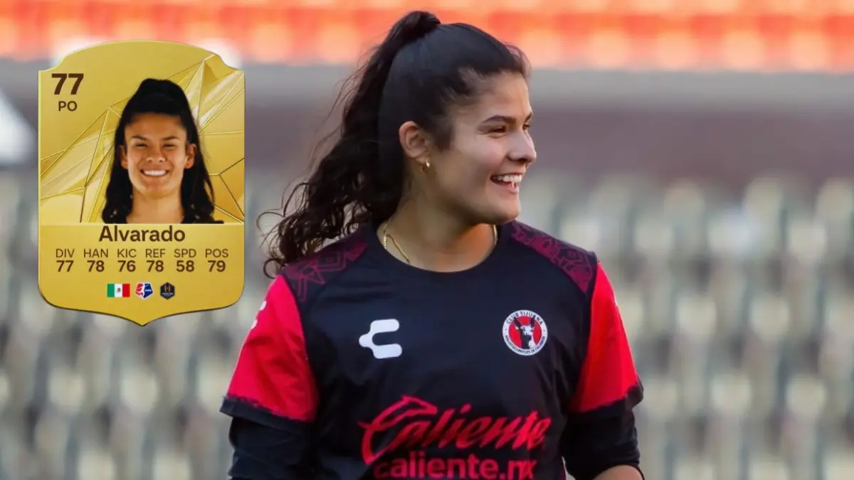 Emily Alvarado. Aparecerá como la portería del Portland Thorns de la NWSL, sin embargo, es actual jugadora de ´Xolos´ Femenil y tendrá una calificación de 77, marcando la línea de la categoría Oro del Ultima Team.
