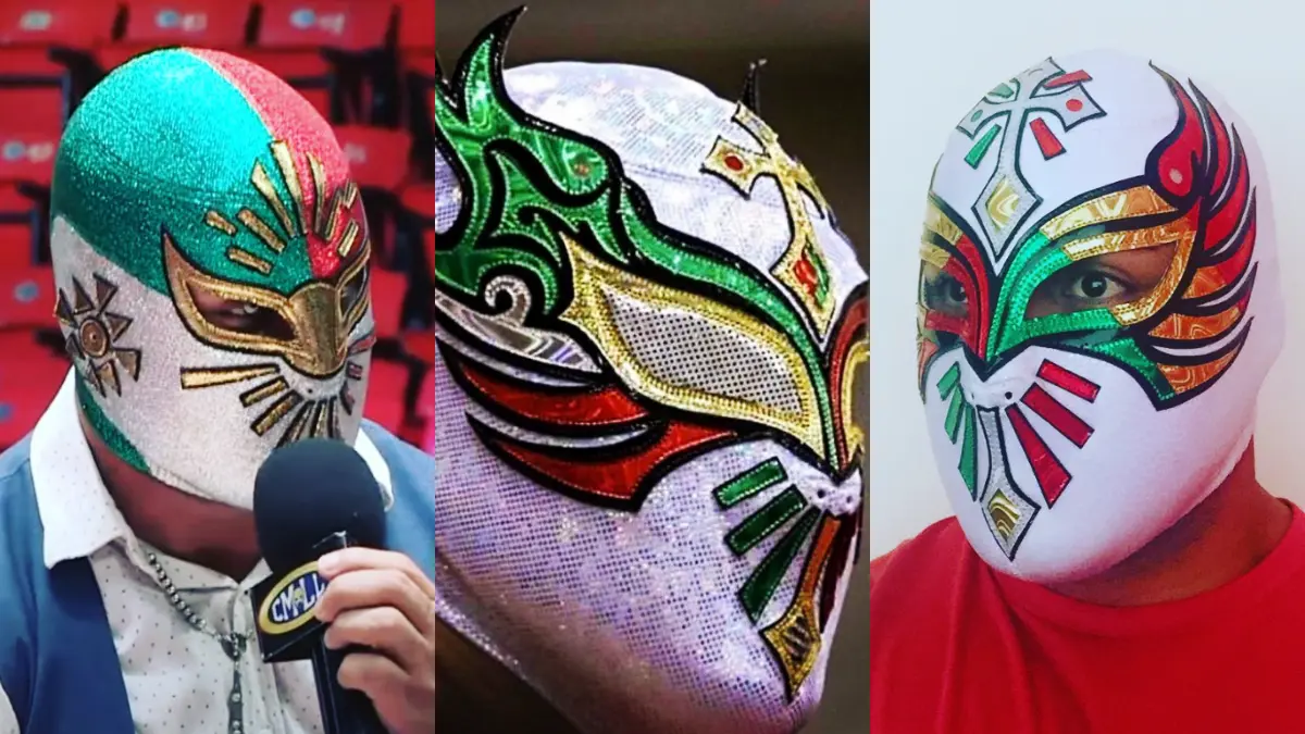 Místico / Carístico. El ´Rey de Plata y Oro´ ha rendido tributo a tierras aztecas al portar máscaras con los colores de México en algunas de sus luchas a lo largo de su historia, incluso, con otros de sus nombres. 
