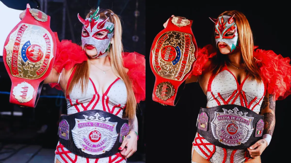 Lady Flammer. La Campeona de Parejas Mixtas y Reina de Reinas en AAA ha ganado seguidores por su protagonismo en la ´Caravana tres veces estelar´ y recientemente portó una máscara con alusión a los colores de la bandera mexicana. 