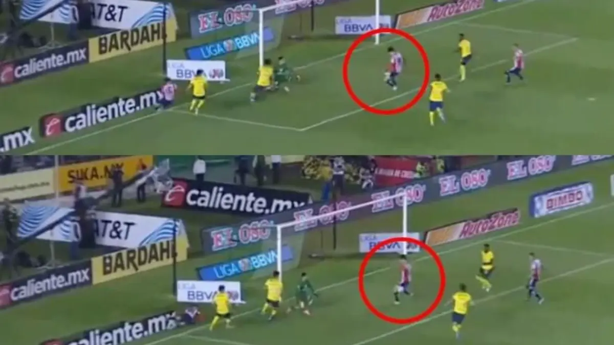 La 'Hormiga' Gonz&aacute;lez cometi&oacute; un error grosero durante el Am&eacute;rica vs Chivas al fallar un gol con la porter&iacute;a completamente abierta.