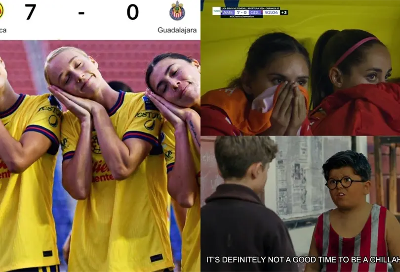 Am&eacute;rica Femenil no se tent&oacute; el coraz&oacute;n y puso a vibrar a toda su afici&oacute;n al propinarle un esc&aacute;ndaloso 7-0 a las Chivas.