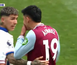 La amenaza de Edson Álvarez a Enzo Fernández en pleno partido: "Te mat..."  (VIDEO)