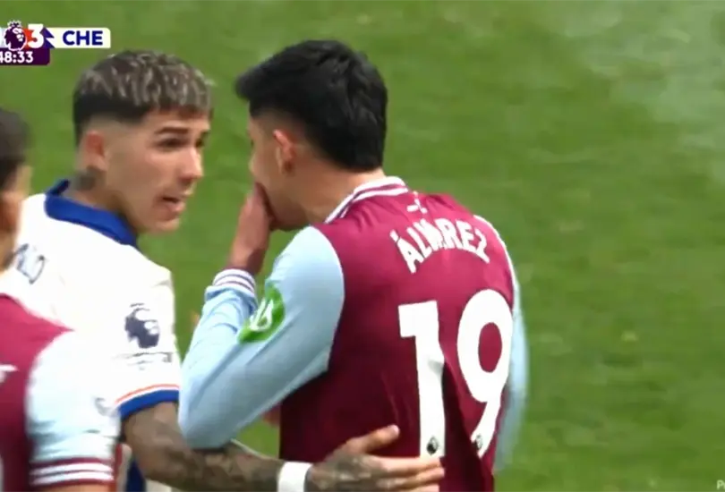 Edson &Aacute;lvarez lanz&oacute; una dura amenaza a Enzo Fern&aacute;ndez.