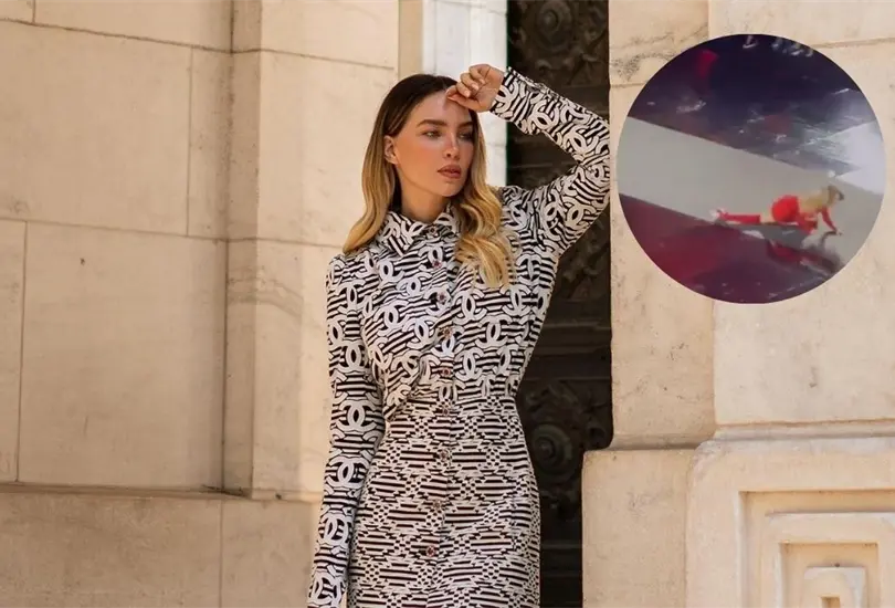 Belinda lanz&oacute; una indirecta a su exnovio, Christian Nodal, y tundi&oacute; a sus haters tras caerse en una pasarela