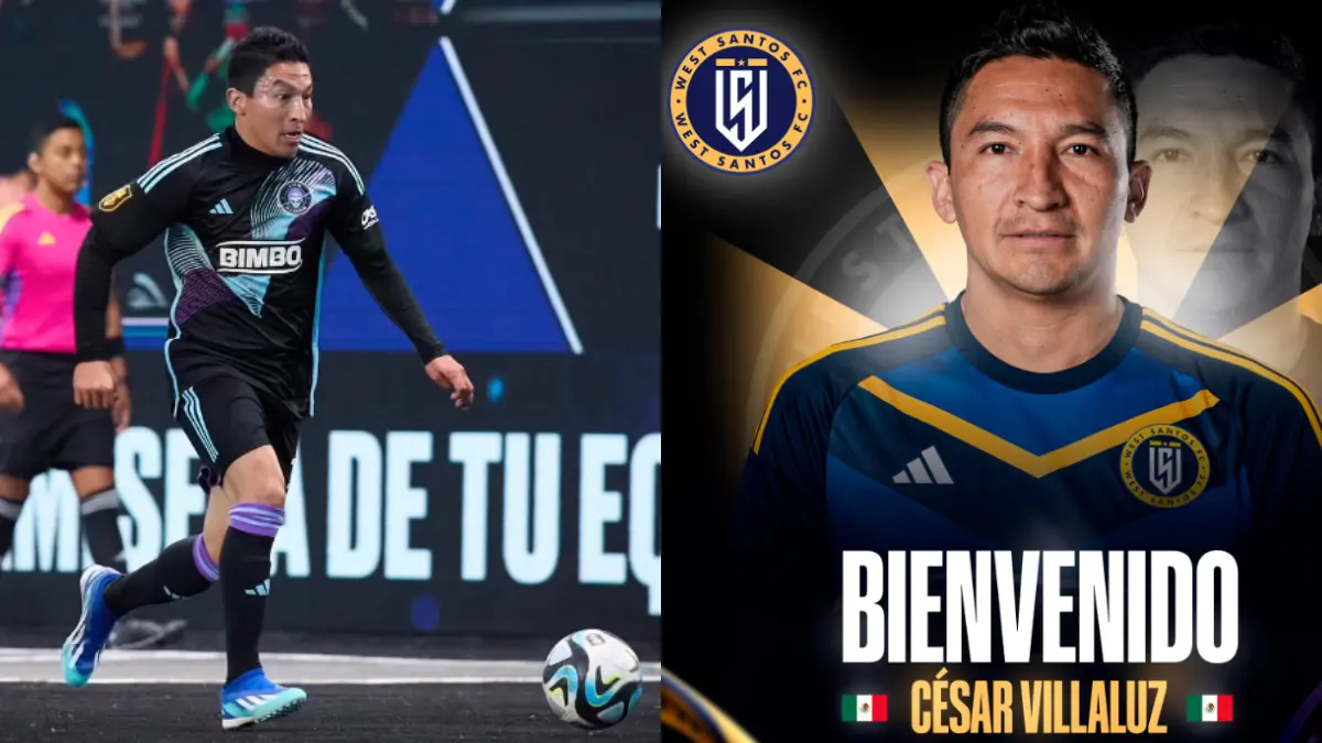 César Villaluz. El exfutbolista de Cruz Azul dejó el conjunto de Los Alines FC para iniciar una nueva etapa con el West Santos, donde continuara su historia en la competición creada por Gerard Piqué.