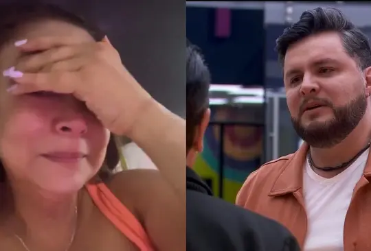 La esposa de Mario pudo ver en vivo lo que ocurrió dentro del reality show.