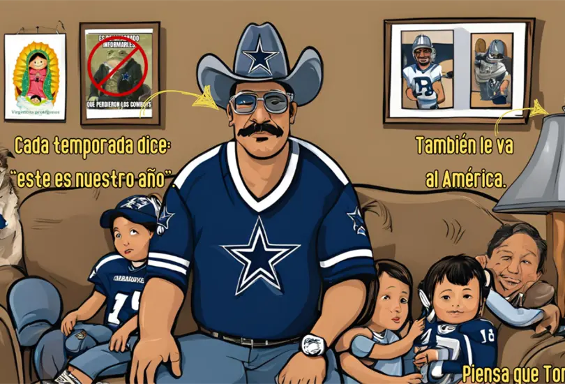 Radiograf&iacute;a de los aficionados de Dallas Cowboys.