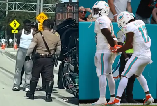 Luego de ser detenido por la policía de Florida, Tyreek Hill tuvo participación en el partido de los Miami Dolphins donde anotó y festejó de manera especial.