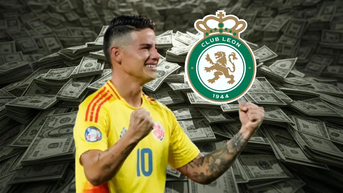  James Rodríguez podría tener un sueldo millonario en León 