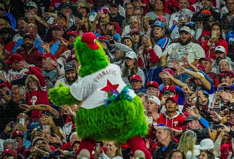Este simp&aacute;tico personaje de color verde y amarillo es una de las mascotas m&aacute;s reconocidas en la MLB