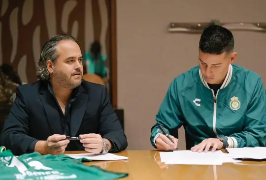 James Rodríguez oficialmente es futbolista del León