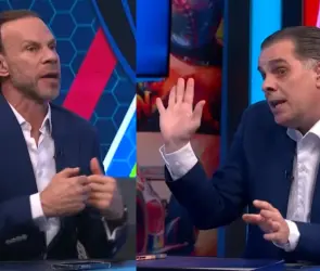 Martinoli regaña a Zague por hablar de la competencia en pleno programa