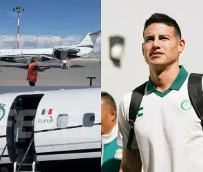 El bacano taxi aéreo de James Rodríguez y el Club León