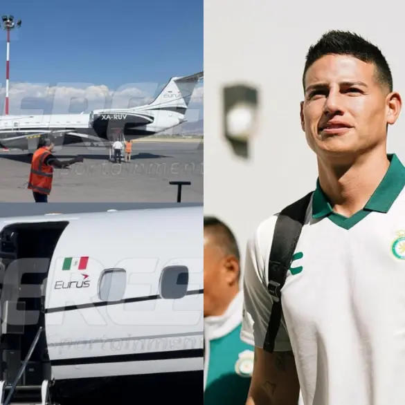 El bacano taxi aéreo de James Rodríguez y el Club León