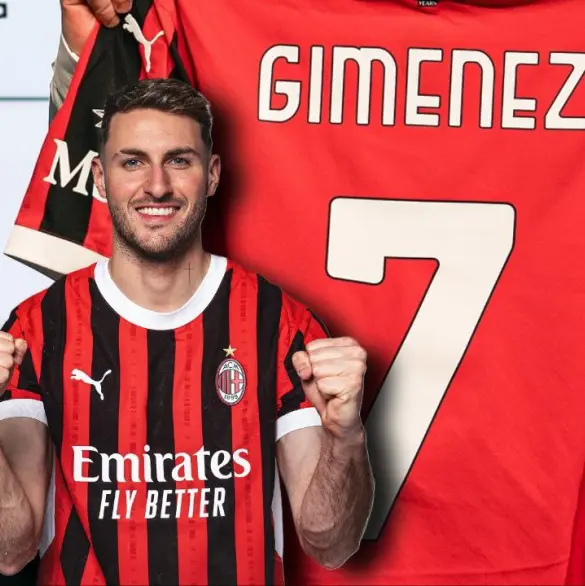 La emotiva razón por la que Santiago Giménez usará el 7 en Milan