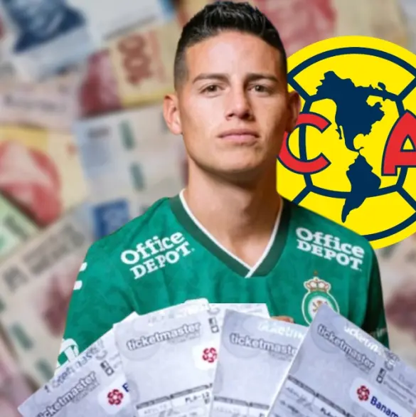 América subió los boletos para la visita de James Rodríguez