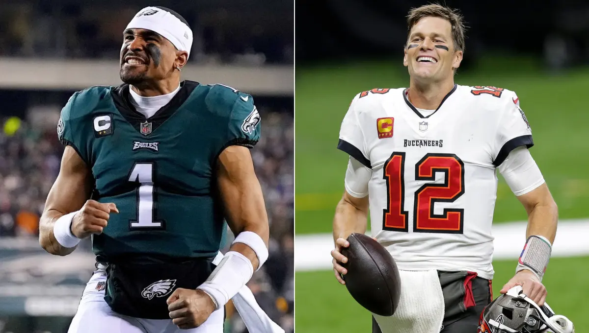  Jalen Hurts y Tom Brady son los dos QB que han derrotado a Pat Mahomes en Super Bowl 