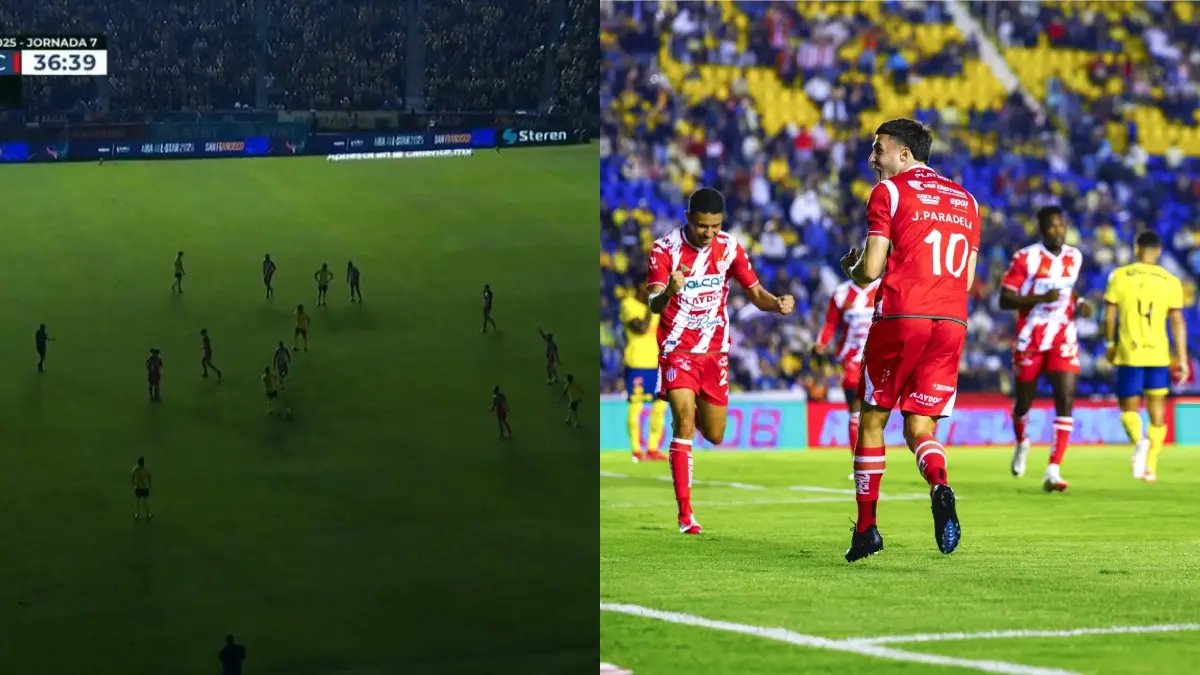  Necaxa estaba ganándole al América y se fue la luz 