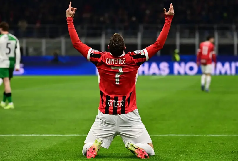 En la temporada 2024-2025, el delantero mexicano Santiago Gim&eacute;nez fue transferido del Feyenoord al AC Milan