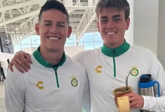 James Rodríguez y Nico Fonseca son muy unidos en León