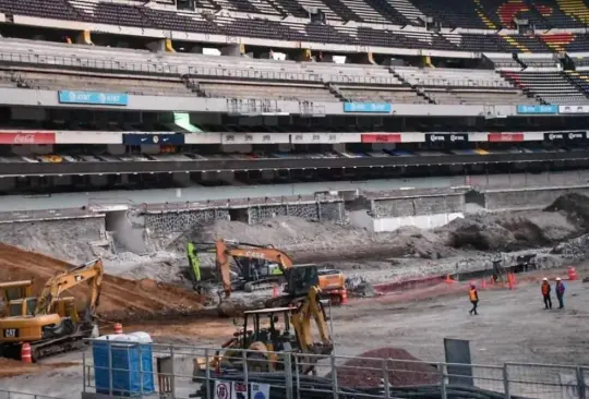 Los avances en el Estadio Azteca siguen siendo mínimos a menos de año y medio del Mundial 2026