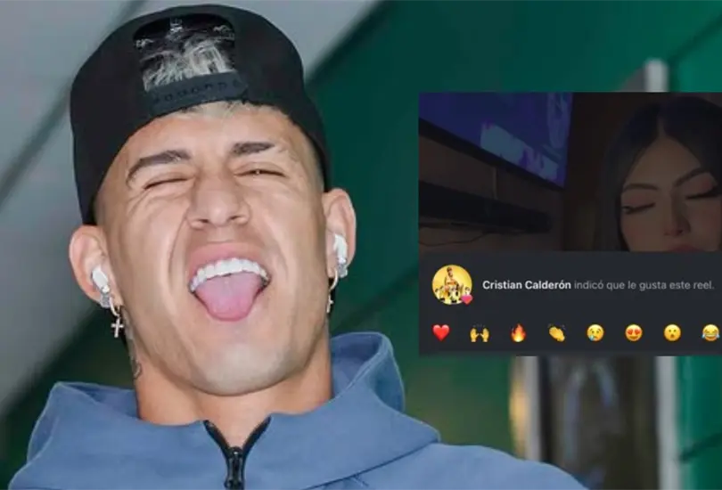 Cristian Calder&oacute;n fue cachado repartiendo likes
