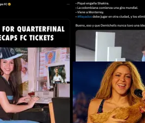 Shakira es víctima de los memes tras eliminación de Rayados