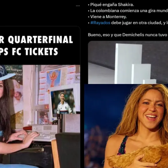 Shakira es víctima de los memes tras eliminación de Rayados