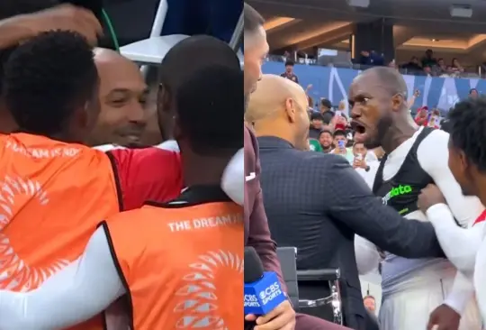 Los panameños celebraron su pase a la FInal junto a Thierry Henry