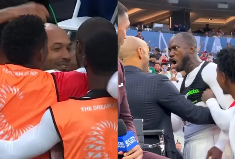 Los paname&ntilde;os celebraron su pase a la FInal junto a Thierry Henry