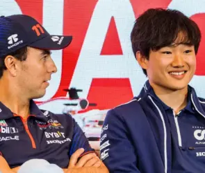 El mensaje de Checo Pérez a Tsunoda previo a su debut con Red Bull