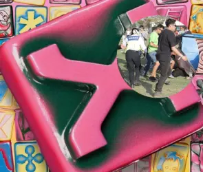 Captan momento exacto del accidente en el AXE Ceremonia