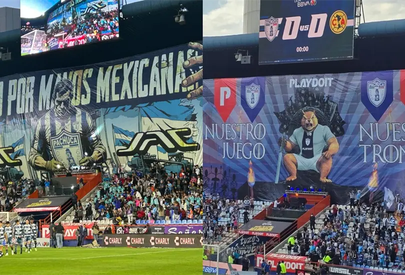 Pachuca se convirti&oacute; en v&iacute;ctima de burlas por sus tifos en la Liga MX