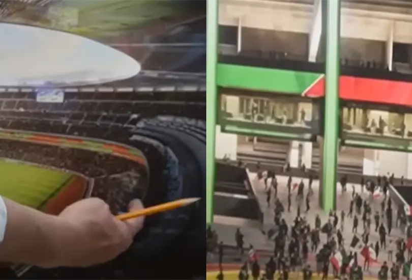 Salieron a la luz im&aacute;genes del proyecto del Estadio Azteca