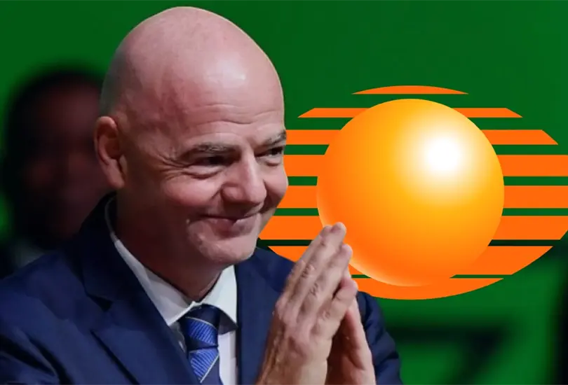 Gianni Infantino estuvo de visita en Televisa