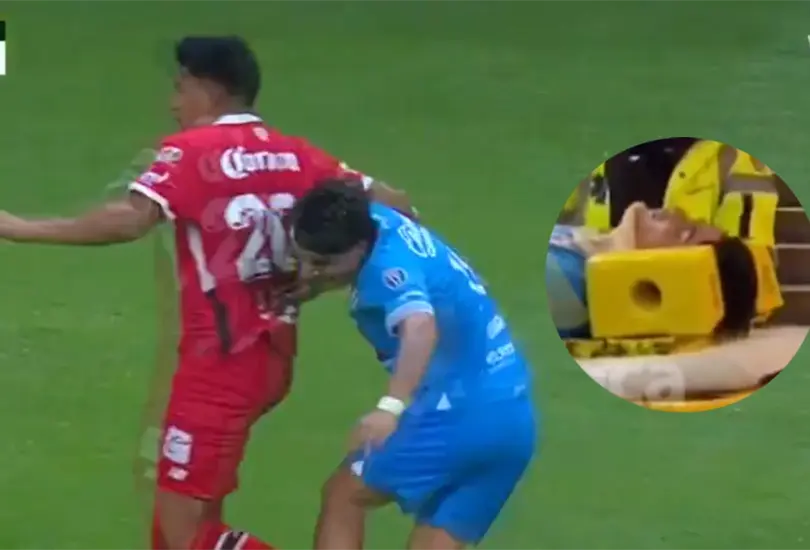 Luka Romero dej&oacute; el partido por una conmoci&oacute;n cerebral
