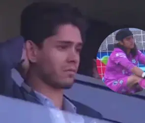 La reacción de Aleco Irarragorri en plena goleada de Xolos a Santos