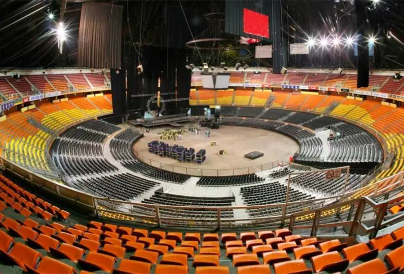 El Palacio de los Deportes fue sede de un accidente
