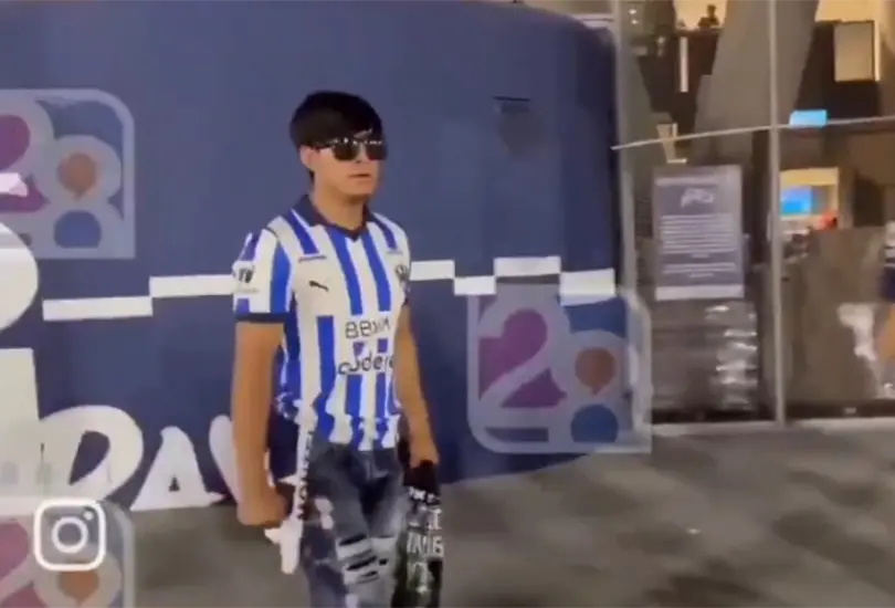El agresor del Rayados vs Pachuca ha sido exhibido en redes sociales