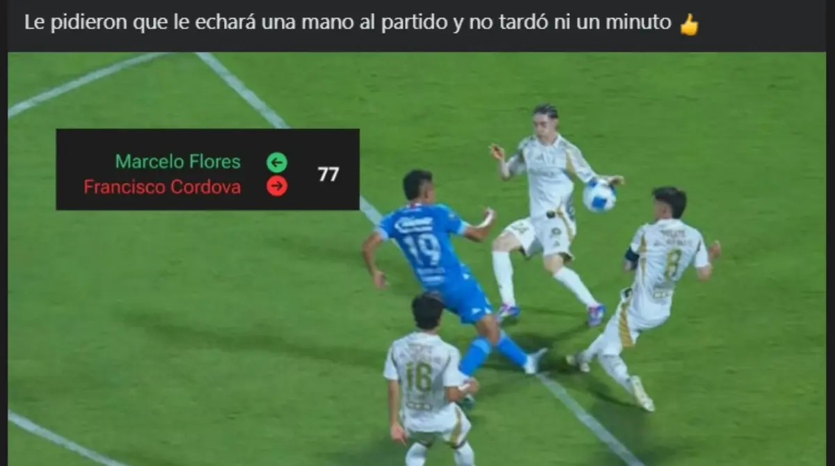 Marcelo Flores se convirtió en víctimas de las burlas y memes tras darle el pase a Cruz Azul en la Concacaf Champions Cup