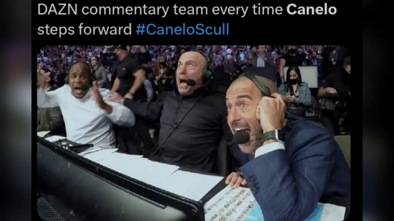 Los comentaristas de DAZN fueron criticados por la forma en la que narraron.