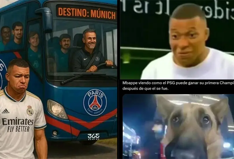 Mbapp&eacute; fue v&iacute;ctima de memes tras el pase del PSG a la Final de la UCL