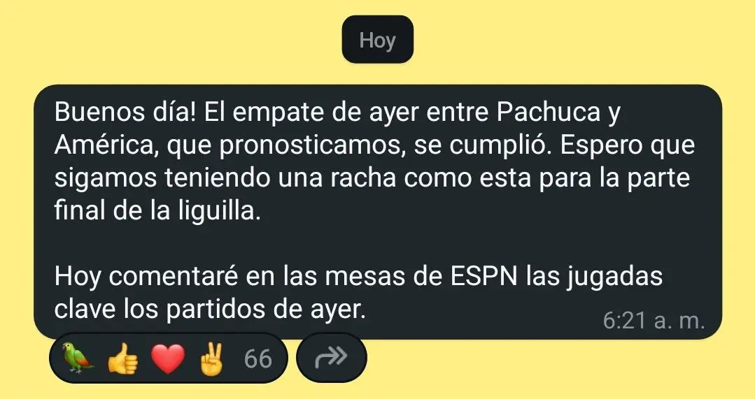 Las redes del periodista se reactivaron temprano. Screenshot