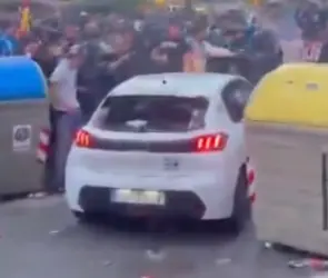 El momento exacto del atropello masivo en el Espanyol vs Barcelona