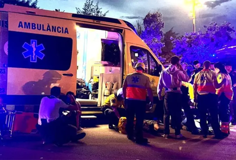 Un atropellamiento masivo a las afueras del RCDE Stadium paralizó la ciudad de Barcelona Un atropellamiento masivo a las afueras del RCDE Stadium paralizó la ciudad de Barcelona