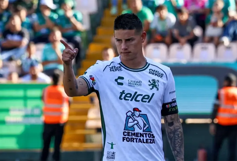 James Rodr&iacute;guez lleg&oacute; a Le&oacute;n con la ilusi&oacute;n de participar en el Mundial de Clubes